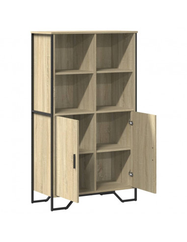 Credenza Rovere Sonoma 79,5x35,5x137,5 cm in Legno Multistrato