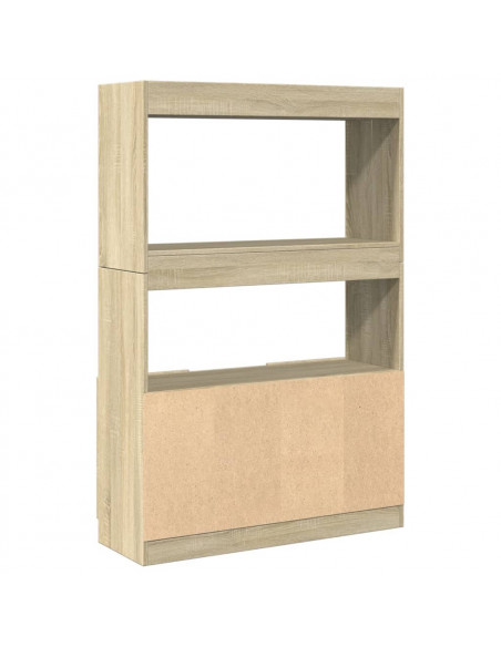 Credenza Rovere Sonoma 92x33x140 cm in Legno Multistrato
