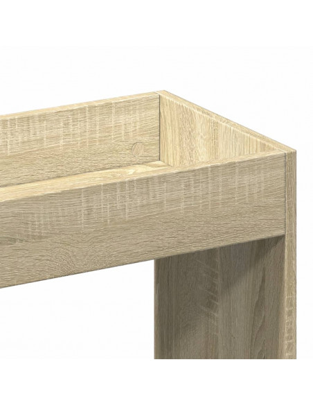 Credenza Rovere Sonoma 92x33x140 cm in Legno Multistrato