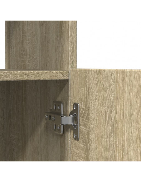 Credenza Rovere Sonoma 92x33x140 cm in Legno Multistrato