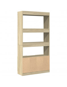 Credenza Rovere Sonoma 92x33x180 cm in Legno Multistrato 2