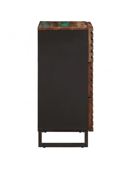 Credenze 2 pz 60x34x75 cm in Legno Massello di Acacia