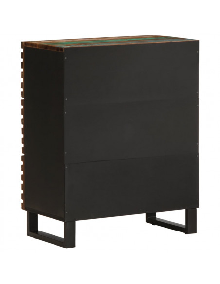 Credenze 2 pz 60x34x75 cm in Legno Massello di Acacia