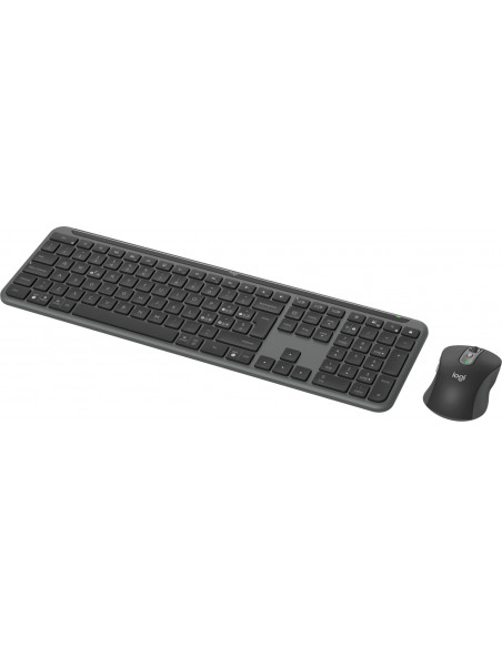 Logitech MK950 Signature Slim tastiera Mouse incluso Ufficio RF senza fili + Bluetooth QWERTY Italiano Grafite