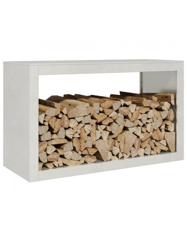 Rastrelliera per Legna da Ardere 100x40x60 cm in Acciaio Inox