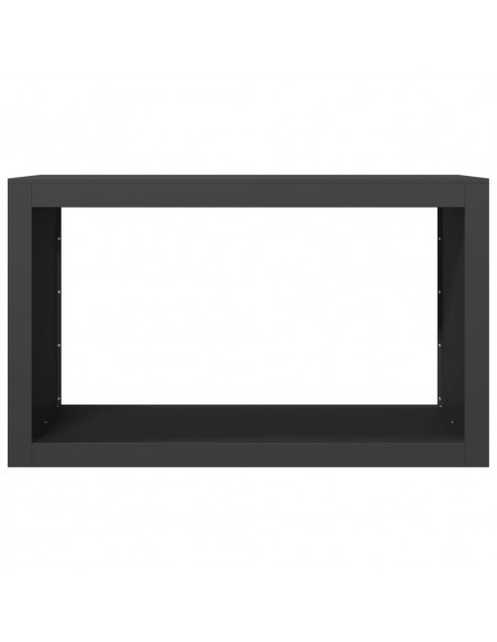 Rastrelliera per Legna da Ardere Nera 100x40x60 cm in Acciaio