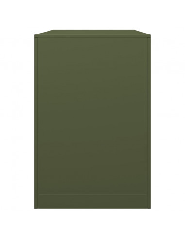 Rastrelliera per Legna da Ardere Verde 100x40x60 cm in Acciaio