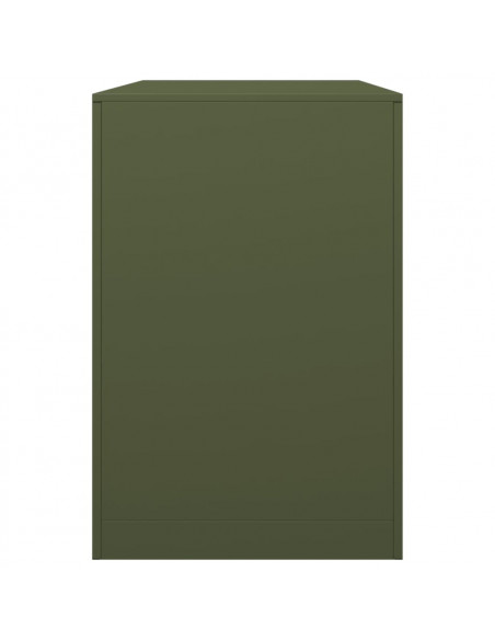 Rastrelliera per Legna da Ardere Verde 100x40x60 cm in Acciaio