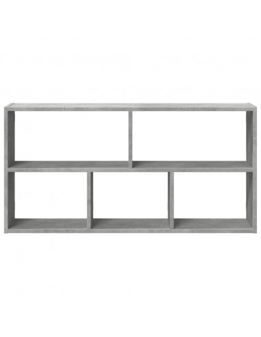 Scaffale a Muro Grigio Cemento 100x25x50 cm Legno Multistrato