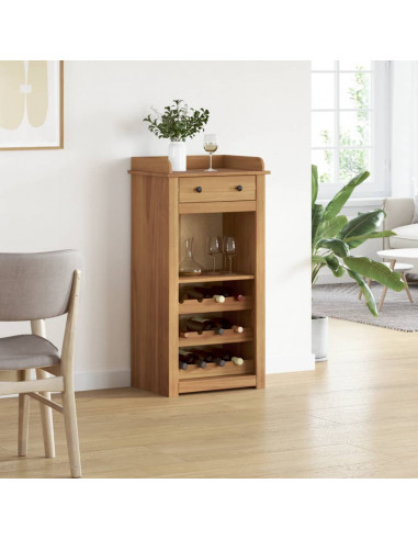 Cantinetta per Vini Panama 57x40x111,5cm Legno Massello di Pino