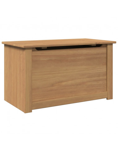 Cesta con Coperchio Panama 79x42x46 cm Legno Massello di Pino