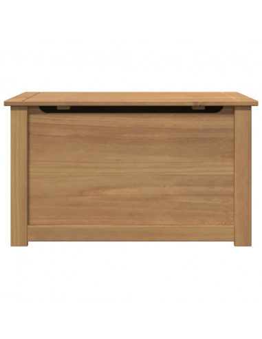 Cesta con Coperchio Panama 79x42x46 cm Legno Massello di Pino