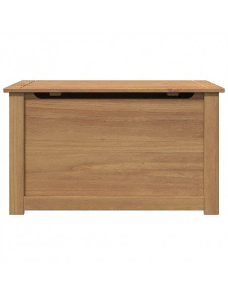Cesta con Coperchio Panama 79x42x46 cm Legno Massello di Pino