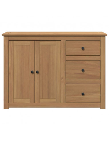 Credenza con Cassetti Panama 112x40x80cm Legno Massello di Pino