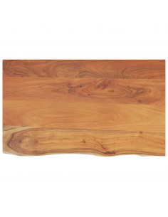 Piano Bagno 110x60x2,5 cm Rettangolare Legno Massello di Acacia 2