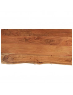 Piano Bagno 120x60x2,5 cm Rettangolare Legno Massello di Acacia 2