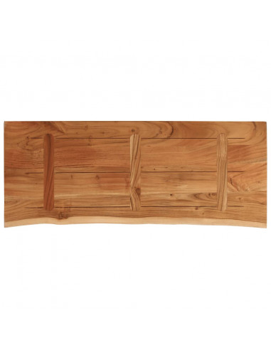 Piano Bagno 140x60x2,5 cm Rettangolare Legno Massello di Acacia