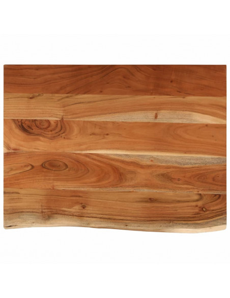 Piano Bagno 70x60x2,5 cm Rettangolare Legno Massello di Acacia