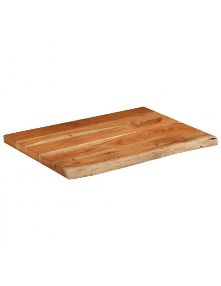 Piano Bagno 70x60x2,5 cm Rettangolare Legno Massello di Acacia