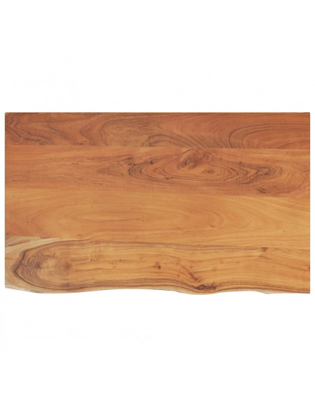 Piano Bagno 90x60x2,5 cm Rettangolare Legno Massello di Acacia