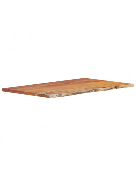 Piano Bagno 90x60x2,5 cm Rettangolare Legno Massello di Acacia