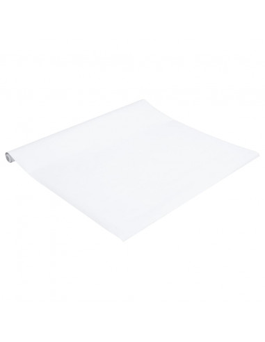 Adesivi per Mobili Autoadesivi Bianco Opaco 90x500 cm in PVC