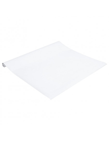 Adesivi per Mobili Autoadesivi Bianco Opaco 90x500 cm in PVC