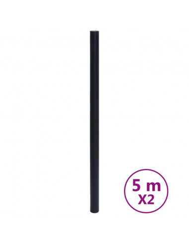 Adesivi per Mobili Autoadesivi Nero Opaco 90x500 cm in PVC