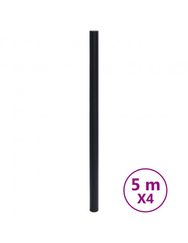 Adesivi per Mobili Autoadesivi Nero Opaco 90x500 cm in PVC