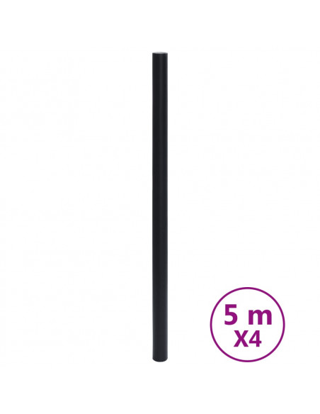 Adesivi per Mobili Autoadesivi Nero Opaco 90x500 cm in PVC