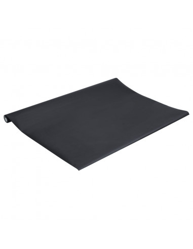 Adesivi per Mobili Autoadesivi Nero Opaco 90x500 cm in PVC