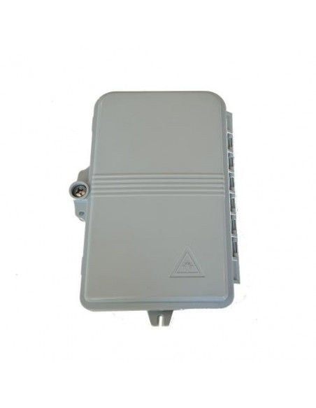CASSETTO DA ESTERNO 4 PORTE (8 FIBRE) PER CONNETTORI FIBRA OTTICA SC SIMPLEX O LC DUPLEX PER APPLICAZIONI FTTH IP67 - LKBOXFT4S