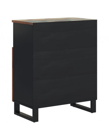 Credenza con 2 Ante 60x33x75 cm in Legno Massello di Recupero