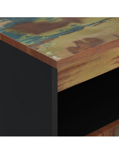 Credenza con 2 Ante 60x33x75 cm in Legno Massello di Recupero