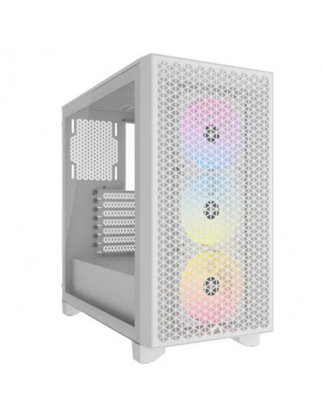 Corsair 3000D RGB AirFlow Mid Tower Vetro Temperato No-Power minITX/mATX/ATX Bianco