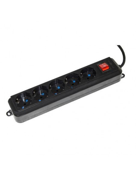 Digitus LKMP05L Multipresa 5*Schuko 10/16A 1.5m Nero