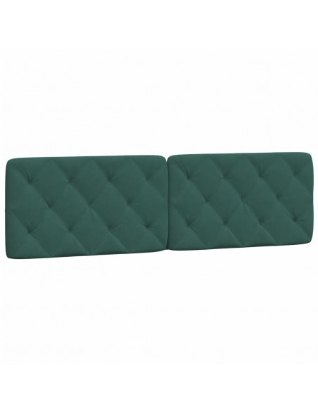 Cuscino Testiera Verde Scuro 180 cm in Velluto