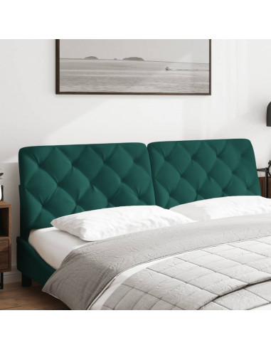 Cuscino Testiera Verde Scuro 180 cm in Velluto