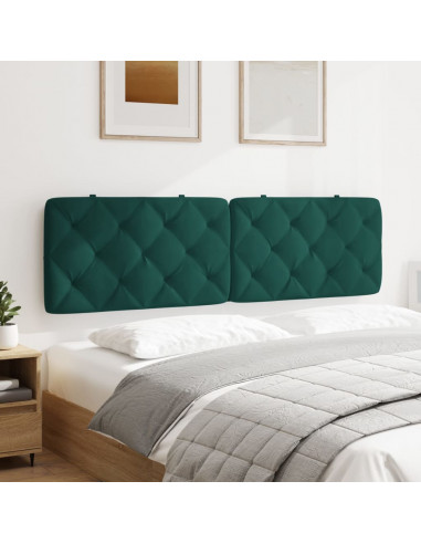 Cuscino Testiera Verde Scuro 180 cm in Velluto