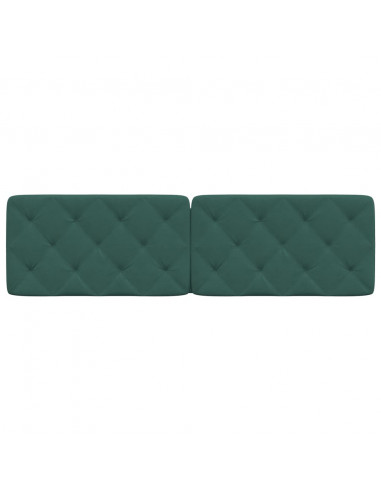 Cuscino Testiera Verde Scuro 180 cm in Velluto