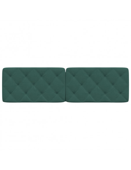 Cuscino Testiera Verde Scuro 180 cm in Velluto