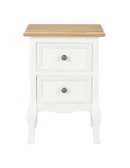 Comodini Bianchi 2 pz 35x30x49 cm in MDF