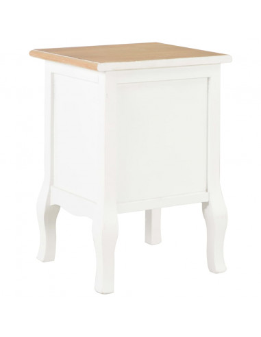 Comodini Bianchi 2 pz 35x30x49 cm in MDF