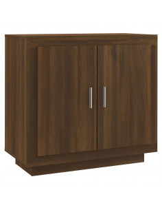 Credenza Rovere Marrone 80x40x75 cm in Legno Multistrato