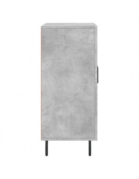 Credenza Grigio Cemento 90x34x80 cm in Legno Multistrato