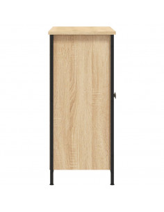 Credenza Rovere Sonoma 100x33x75 cm in Legno Multistrato