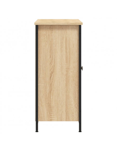 Credenza Rovere Sonoma 100x33x75 cm in Legno Multistrato