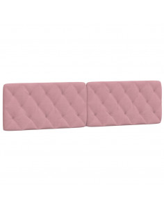 Cuscino Testiera Rosa 200 cm in Velluto