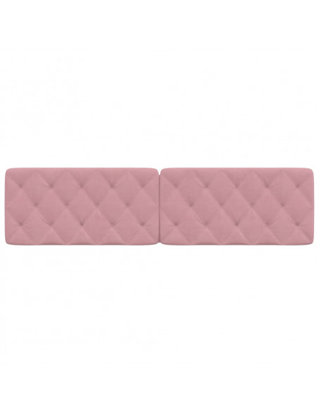 Cuscino Testiera Rosa 200 cm in Velluto
