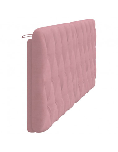 Cuscino Testiera Rosa 200 cm in Velluto